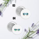 Pin Badges Buttons Summer & Beach Sunglasses Size 37mm